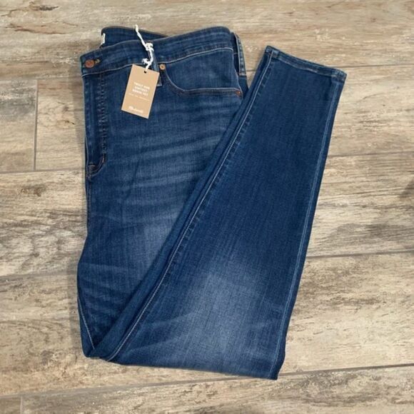 NEW Madewell Tall Curvy High-Rise Skinny Jeans in Danny Wash Womens Size 36 - Picture 2 of 7